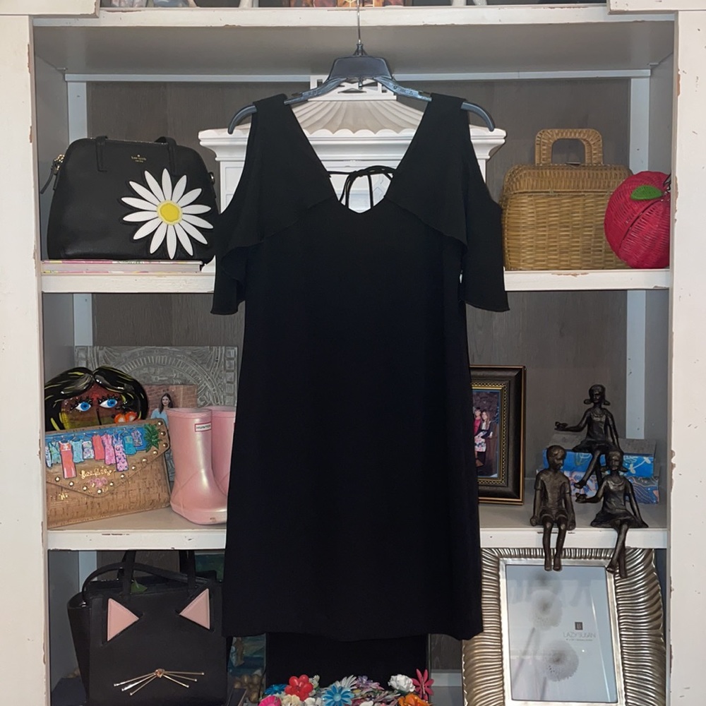 Trina Turk Kaidence Cold Shoulder Black Dress SZ XS NWT - Picture 4 of 4